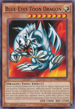 Blue-Eyes Toon Dragon (DPBC-EN043) - Duelist Pack: Battle City 1st Edition Duelist Pack: Battle City Yugioh Single Squirtle Squad Card Shop.