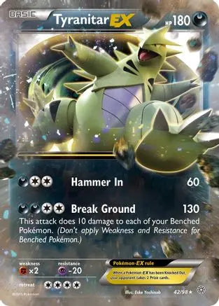Tyranitar EX 042 - Holofoil XY Ancient Origins - Ultra Rare