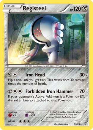 Registeel 051/98 XY Ancient Origins - Rare XY - Ancient Origins Pokemon Single Squirtle Squad Card Shop.