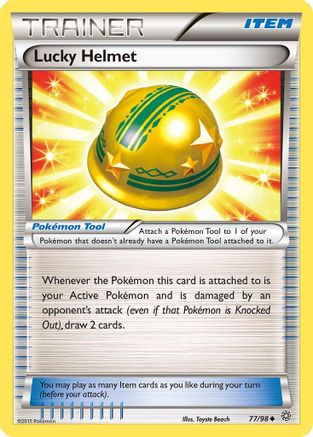 Lucky Helmet 077 - Reverse Holofoil XY Ancient Origins - Uncommon XY - Ancient Origins Pokemon Single Squirtle Squad Card Shop.