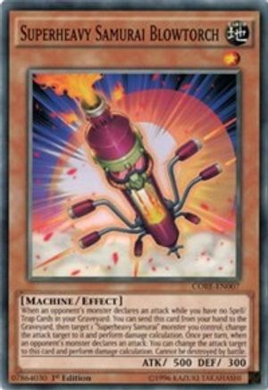 Superheavy Samurai Blowtorch (CORE-EN007) - Clash of Rebellions Unlimited Clash of Rebellions Yugioh Single Squirtle Squad Card Shop.