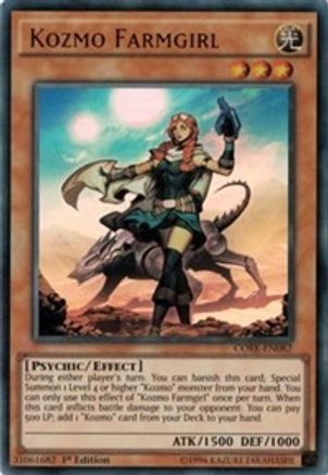 Kozmo Farmgirl (CORE-EN082) - Clash of Rebellions 1st Edition Clash of Rebellions Yugioh Single Squirtle Squad Card Shop.
