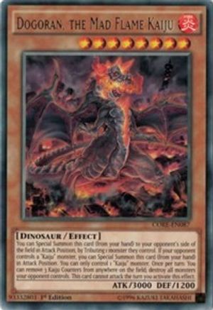 Dogoran, the Mad Flame Kaiju (CORE-EN087) - Clash of Rebellions 1st Edition Clash of Rebellions Yugioh Single Squirtle Squad Card Shop.