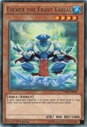 Escher the Frost Vassal (CORE-EN091) - Clash of Rebellions 1st Edition Clash of Rebellions Yugioh Single Squirtle Squad Card Shop.