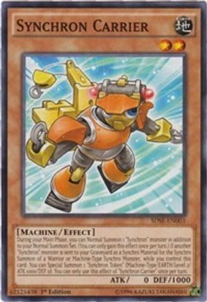 Synchron Carrier (SDSE-EN003) - Structure Deck: Synchron Extreme 1st Edition Structure Deck: Synchron Extreme Yugioh Single Squirtle Squad Card Shop.