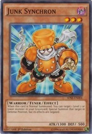 Junk Synchron (SDSE-EN004) - Structure Deck: Synchron Extreme 1st Edition Structure Deck: Synchron Extreme Yugioh Single Squirtle Squad Card Shop.