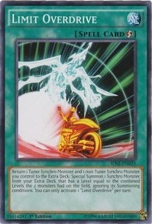Limit Overdrive (SDSE-EN025) - Structure Deck: Synchron Extreme 1st Edition Structure Deck: Synchron Extreme Yugioh Single Squirtle Squad Card Shop.