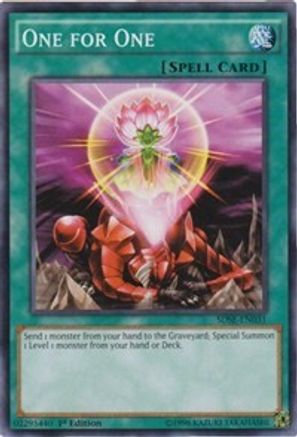 One for One (SDSE-EN031) - Structure Deck: Synchron Extreme 1st Edition Structure Deck: Synchron Extreme Yugioh Single Squirtle Squad Card Shop.