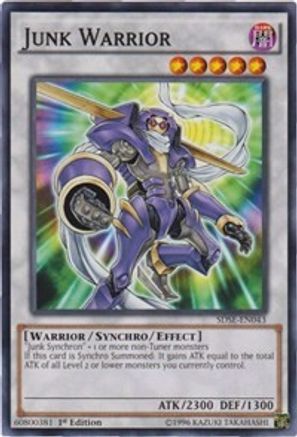 Junk Warrior (SDSE-EN043) - Structure Deck: Synchron Extreme 1st Edition Structure Deck: Synchron Extreme Yugioh Single Squirtle Squad Card Shop.