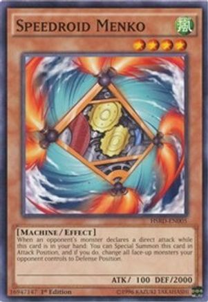 Speedroid Menko (HSRD-EN005) - High-Speed Riders 1st Edition High-Speed Riders Yugioh Single Squirtle Squad Card Shop.