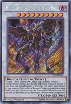 Hot Red Dragon Archfiend Bane (HSRD-EN042) - High-Speed Riders 1st Edition High-Speed Riders Yugioh Single Squirtle Squad Card Shop.
