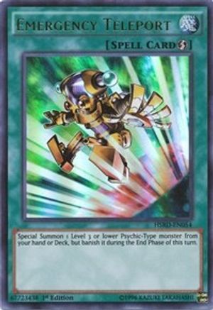 Emergency Teleport (HSRD-EN054) - High-Speed Riders 1st Edition High-Speed Riders Yugioh Single Squirtle Squad Card Shop.