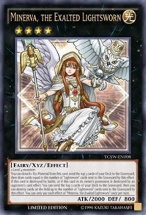 Minerva, the Exalted Lightsworn (Ultra Rare) (YCSW-EN008) - Yu-Gi-Oh! Championship Series Prize Cards Limited Yu-Gi-Oh! Championship Series Prize Cards Yugioh Single Squirtle Squad Card Shop.