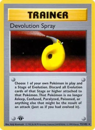 Devolution Spray/102 - 1st Edition Base Set Shadowless - Rare