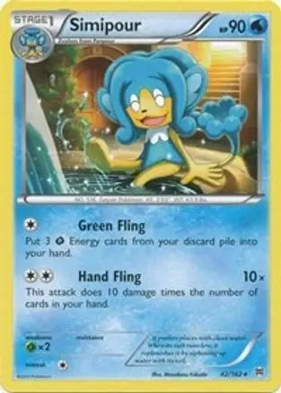 Simipour 042 - Reverse Holofoil XY BREAKthrough - Rare