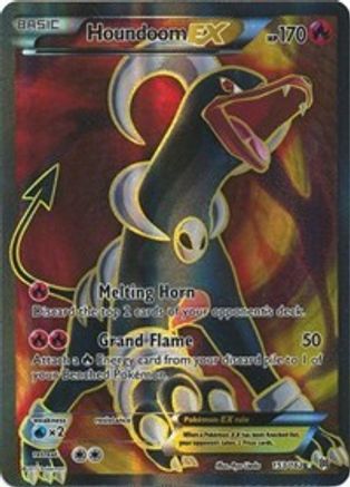 Houndoom EX (Full Art) 153 - Holofoil XY BREAKthrough - Ultra Rare