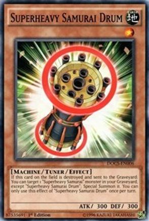 Superheavy Samurai Drum (DOCS-EN006) - Dimension of Chaos 1st Edition Dimension of Chaos Yugioh Single Squirtle Squad Card Shop.