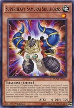 Superheavy Samurai Soulhorns (DOCS-EN007) - Dimension of Chaos Unlimited Dimension of Chaos Yugioh Single Squirtle Squad Card Shop.