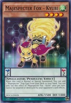 Majespecter Fox - Kyubi (DOCS-EN028) - Dimension of Chaos 1st Edition Dimension of Chaos Yugioh Single Squirtle Squad Card Shop.