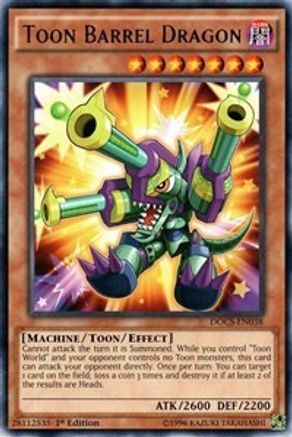 Toon Barrel Dragon (DOCS-EN038) - Dimension of Chaos 1st Edition Dimension of Chaos Yugioh Single Squirtle Squad Card Shop.