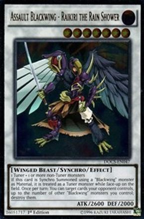 Assault Blackwing - Raikiri the Rain Shower (UTR) (DOCS-EN047) - Dimension of Chaos Unlimited Dimension of Chaos Yugioh Single Squirtle Squad Card Shop.
