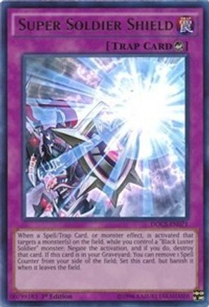 Super Soldier Shield (DOCS-EN071) - Dimension of Chaos 1st Edition Dimension of Chaos Yugioh Single Squirtle Squad Card Shop.