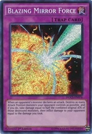 Blazing Mirror Force (DOCS-EN076) - Dimension of Chaos Unlimited Dimension of Chaos Yugioh Single Squirtle Squad Card Shop.