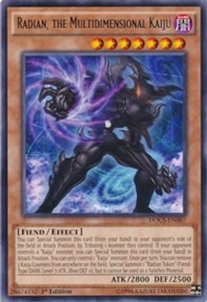 Radian, the Multidimensional Kaiju (DOCS-EN087) - Dimension of Chaos Unlimited Dimension of Chaos Yugioh Single Squirtle Squad Card Shop.