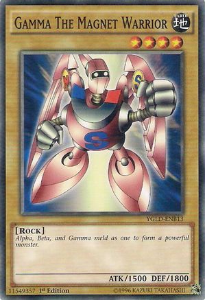 Gamma The Magnet Warrior (YGLD-ENB13) - King of Games: Yugi's Legendary Decks 1st Edition King of Games: Yugi's Legendary Decks Yugioh Single Squirtle Squad Card Shop.