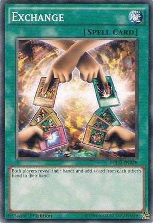 Exchange (YGLD-ENB28) - King of Games: Yugi's Legendary Decks Unlimited King of Games: Yugi's Legendary Decks Yugioh Single Squirtle Squad Card Shop.