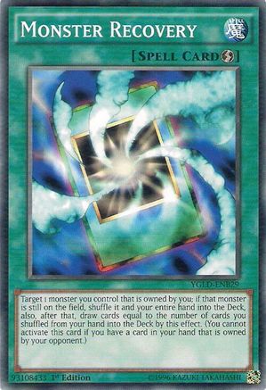 Monster Recovery (B) (YGLD-ENB29) - King of Games: Yugi's Legendary Decks 1st Edition King of Games: Yugi's Legendary Decks Yugioh Single Squirtle Squad Card Shop.