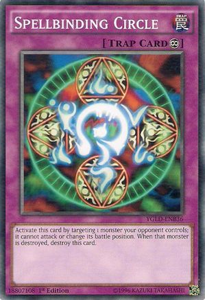 Spellbinding Circle (YGLD-ENB36) - King of Games: Yugi's Legendary Decks 1st Edition King of Games: Yugi's Legendary Decks Yugioh Single Squirtle Squad Card Shop.