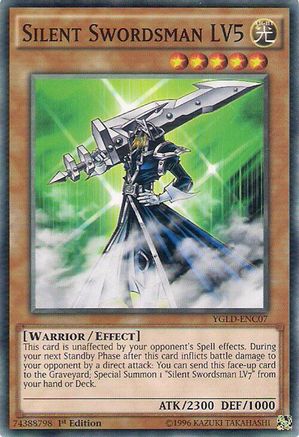 Silent Swordsman LV5 (YGLD-ENC07) - King of Games: Yugi's Legendary Decks Unlimited King of Games: Yugi's Legendary Decks Yugioh Single Squirtle Squad Card Shop.