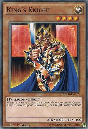 King's Knight (C) (YGLD-ENC15) - King of Games: Yugi's Legendary Decks Unlimited King of Games: Yugi's Legendary Decks Yugioh Single Squirtle Squad Card Shop.