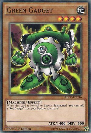 Green Gadget (YGLD-ENC16) - King of Games: Yugi's Legendary Decks Unlimited King of Games: Yugi's Legendary Decks Yugioh Single Squirtle Squad Card Shop.