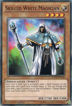 Skilled White Magician (YGLD-ENC20) - King of Games: Yugi's Legendary Decks Unlimited King of Games: Yugi's Legendary Decks Yugioh Single Squirtle Squad Card Shop.