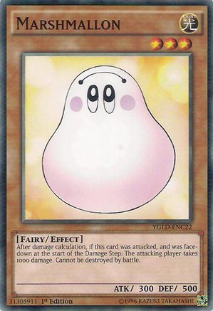 Marshmallon (YGLD-ENC22) - King of Games: Yugi's Legendary Decks Unlimited King of Games: Yugi's Legendary Decks Yugioh Single Squirtle Squad Card Shop.