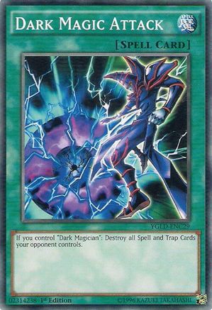 Dark Magic Attack (YGLD-ENC29) - King of Games: Yugi's Legendary Decks 1st Edition King of Games: Yugi's Legendary Decks Yugioh Single Squirtle Squad Card Shop.