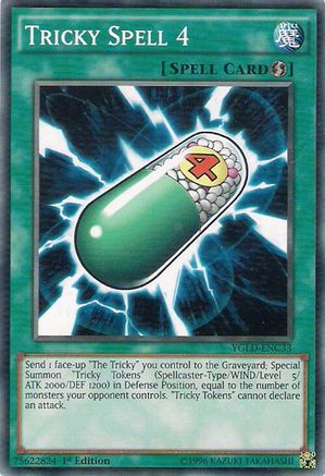 Tricky Spell 4 (YGLD-ENC33) - King of Games: Yugi's Legendary Decks Unlimited King of Games: Yugi's Legendary Decks Yugioh Single Squirtle Squad Card Shop.