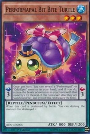 Performapal Bit Bite Turtle (BOSH-EN005) - Breakers of Shadow Unlimited Breakers of Shadow Yugioh Single Squirtle Squad Card Shop.