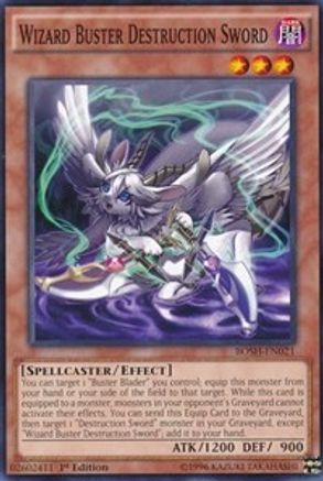 Wizard Buster Destruction Sword (BOSH-EN021) - Breakers of Shadow 1st Edition Breakers of Shadow Yugioh Single Squirtle Squad Card Shop.