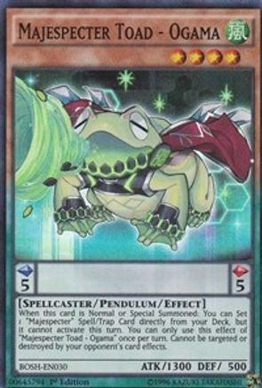 Majespecter Toad - Ogama (BOSH-EN030) - Breakers of Shadow 1st Edition Breakers of Shadow Yugioh Single Squirtle Squad Card Shop.