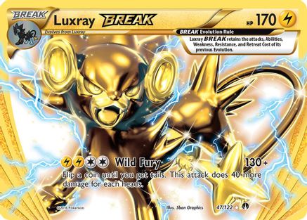 Luxray BREAK 047 - Holofoil XY BREAKpoint - Rare BREAK XY - BREAKpoint Pokemon Single Squirtle Squad Card Shop.