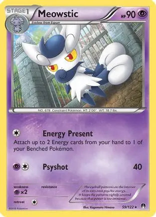 Meowstic 059 - Reverse Holofoil XY BREAKpoint - Rare