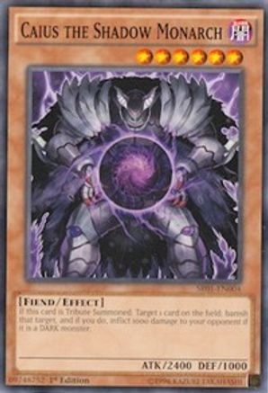 Caius the Shadow Monarch (SR01-EN004) - Structure Deck: Emperor of Darkness 1st Edition Structure Deck: Emperor of Darkness Yugioh Single Squirtle Squad Card Shop.