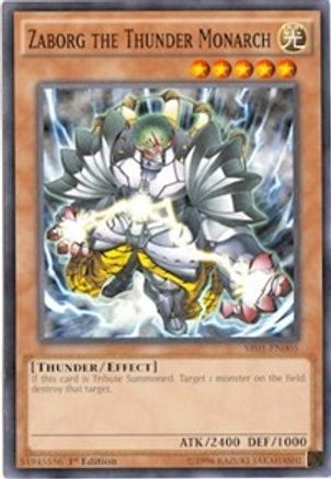 Zaborg the Thunder Monarch (SR01-EN005) - Structure Deck: Emperor of Darkness 1st Edition Structure Deck: Emperor of Darkness Yugioh Single Squirtle Squad Card Shop.