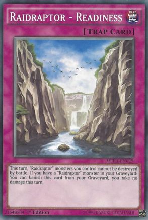 Raidraptor - Readiness (WIRA-EN029) - Wing Raiders 1st Edition Wing Raiders Yugioh Single Squirtle Squad Card Shop.
