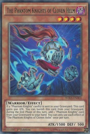 The Phantom Knights of Cloven Helm (WIRA-EN004) - Wing Raiders 1st Edition Wing Raiders Yugioh Single Squirtle Squad Card Shop.