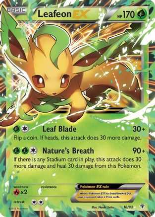 Leafeon EX 010 - Holofoil Generations - Ultra Rare Generations Pokemon Single Squirtle Squad Card Shop.