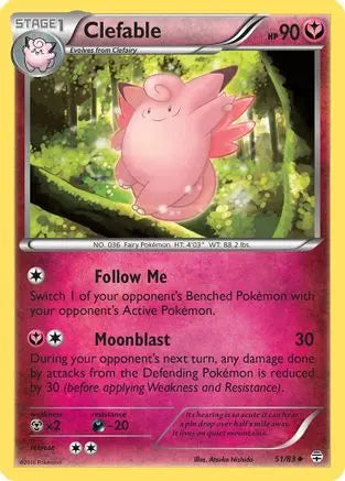 Clefable 051 - Reverse Holofoil Generations - Uncommon